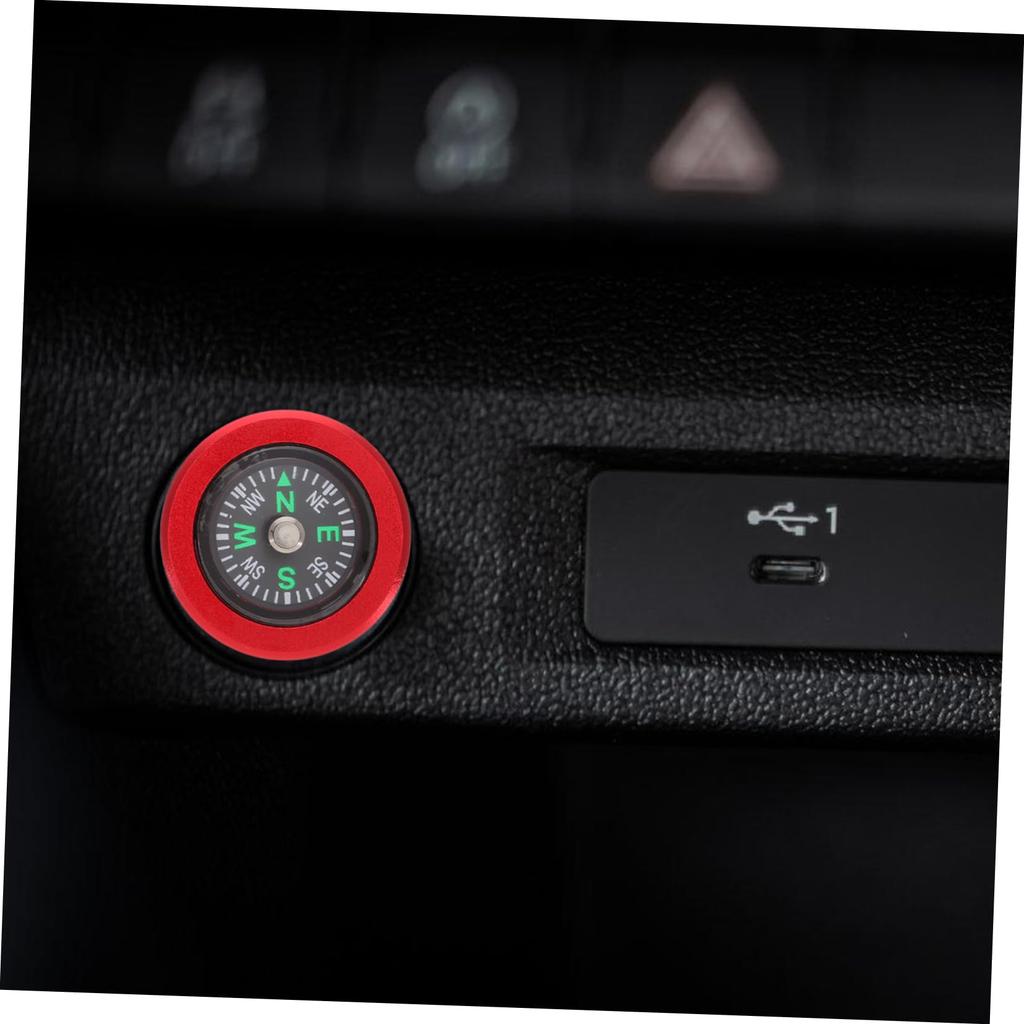 SUPVOX Cigarette Lighter Cover, Auto Compass, Aluminum Cigarette Lighter, Cigarette Lighter Cap, Cigarette Lighter