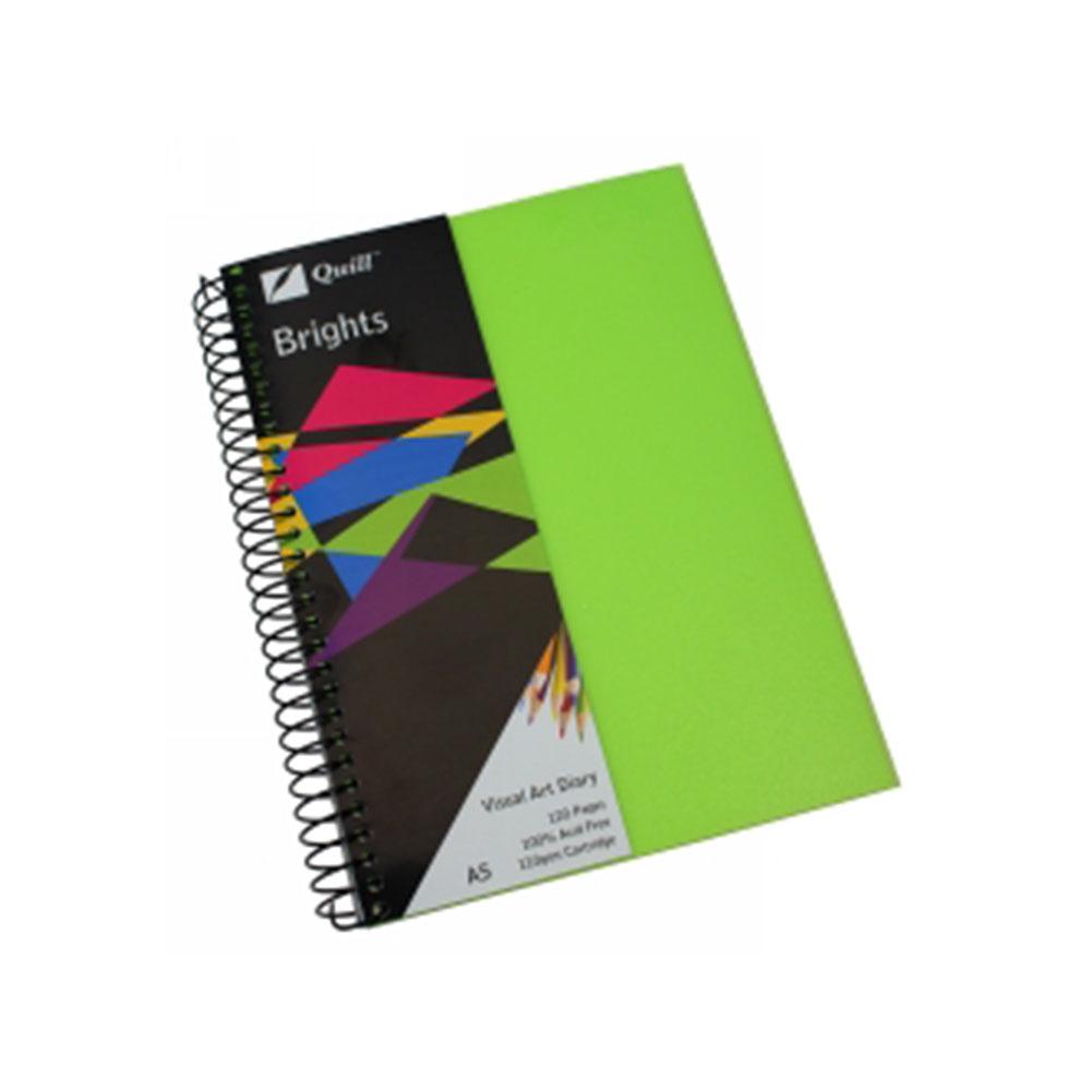 Quill Brights A5 Skizzenbuch (Limonengrün)