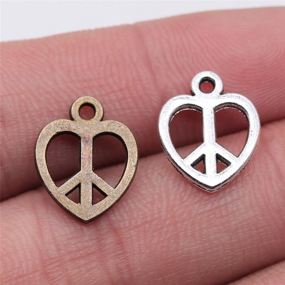 Pendants Peace Sign Charms Alloy Crafts For Hippie Themed Jewelry Making