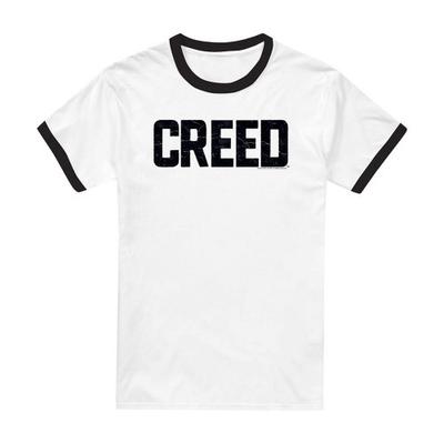 Creed Unisex Adult Cracked Logo Ringer T-Shirt