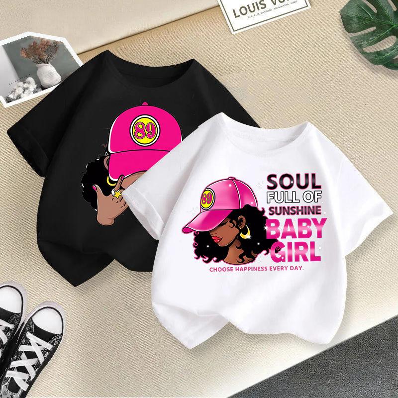 Children T-shirt Cartoon Girl Printed 2-13Y Kids Clothes 100% Cotton T-shirt Tops Tee2-13Y Boys Girls Baby Tee