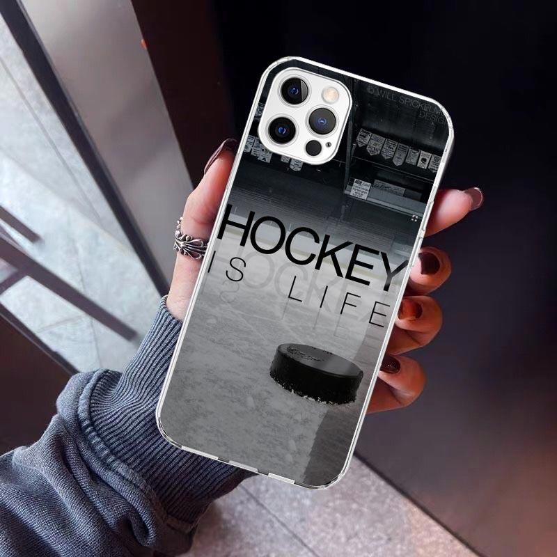 Ice Hockey Rink Sport Phone Case For iPhone 17 Air 16 15 Pro Max 14 Plus 13 Mini 12 11 Cover 7 8 SE Silicone Shell Print Fundas