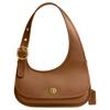 Cashin 28 Adjustable Shoulder Strap Logo Leather Crescent Bag Large Women Shoulder Bag Brass Honey-Brown CY923-B4T7J