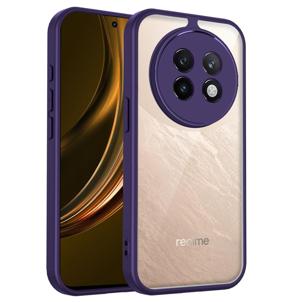 Für Realme 12 Hülle Realme 12X Handyhülle Realme 12 Pro Plus Cover 12 + 4G Air Cushion Silikon Stoßfänger Klare Matte Rückseite Hart