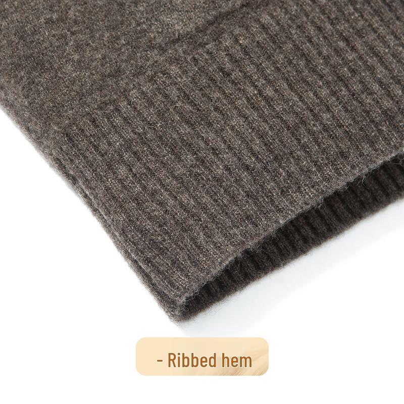 Pánský kardiganový svetr s výstřihem do V ze 100% merino vlny