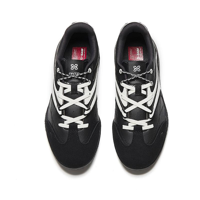 Anta Keli Comfortable Retro Wrap Durable Low-Top Training Shoes Women Sneaker Basic-Black Ivory-White Metallic-Titanium 122548886-3