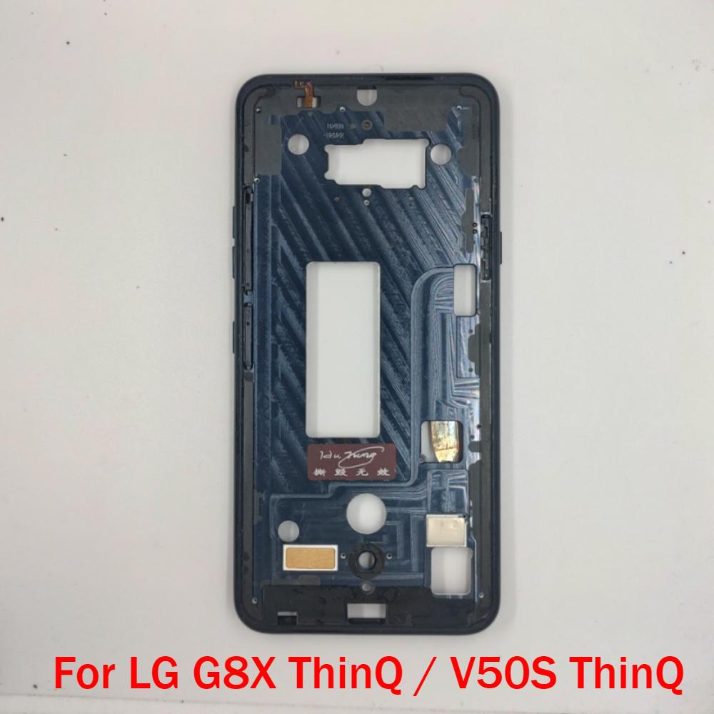 Best Quality For LG G7 G8 G8x G8S G9 V30 V35 V40 V50 V60 Q9 ThinQ Middle Frame Housing Front LCD Bezel Plate Cover Repair Parts