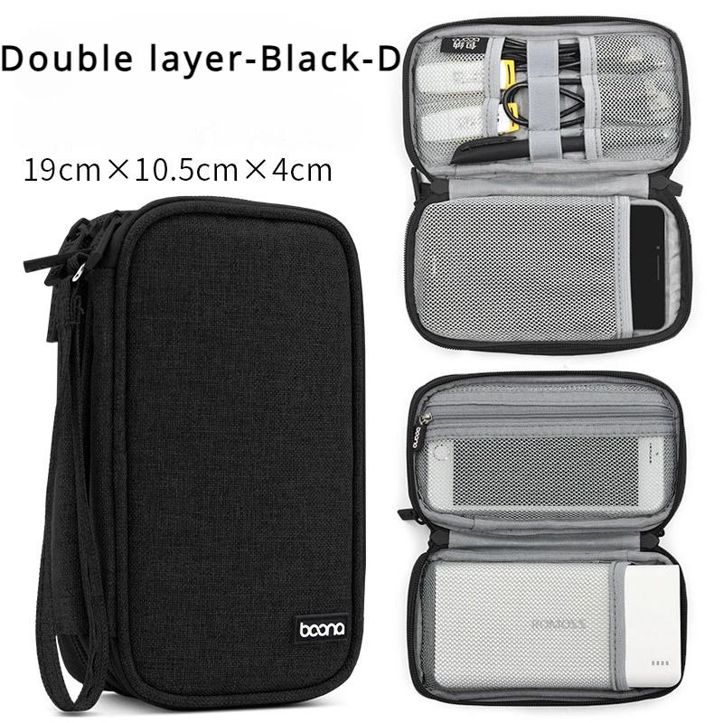 Elektronische Aufbewahrungstasche Mobiles Festplattenpaket Geschäftsreise Tragbarer USB-Datenkabel-Organizer Headset-Ladegerät Schutzhülle