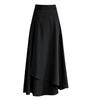 2024 Women's High Waist A-line Midi Skirt: Irregular, Professional, and Flowy