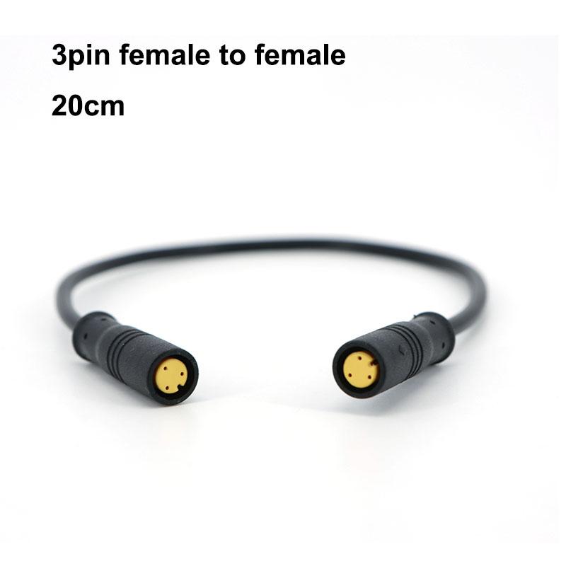 0.3m 0.5m 8mm M8 2 3 5 Pin Sensor Male Female To Male Female Ebike Connector Cable Butt Joint Electric Bicycle Waterproof Wire