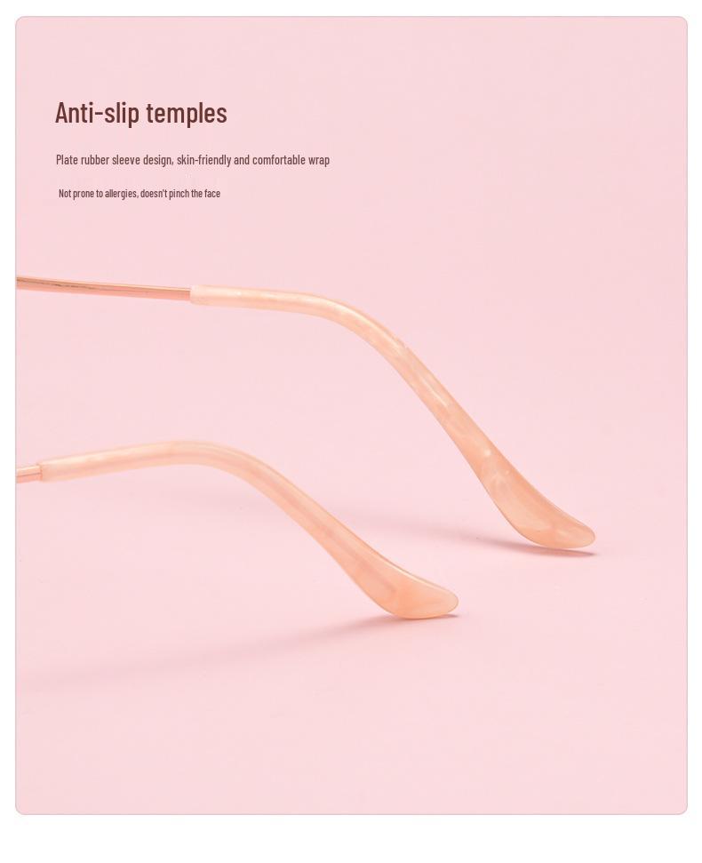 Danyang Glasses 3522X Semi-Rimless Ultralight Metal Alloy Prescription Eyeglass Frame