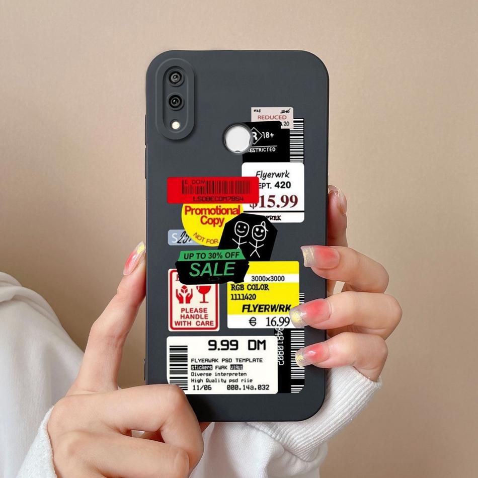 For Huawei Y9 Prime 2019 Phone Case Full Protection Cover For Huawei Y9S Y9A Cute Cartoon Liquid Silicone Anti Drop Bumper Coque