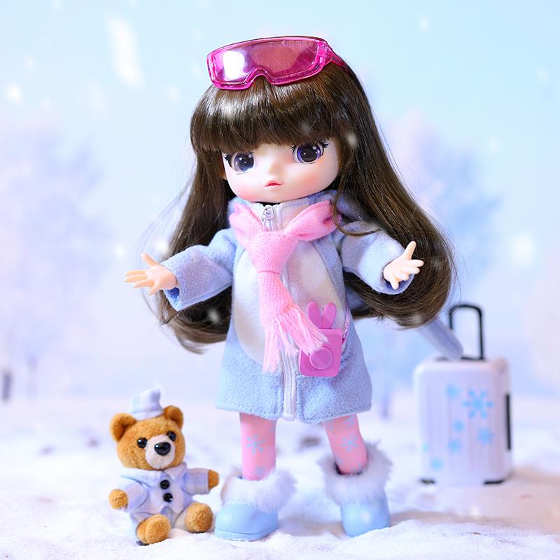 New POP MART Pop Mart Viya Doll Travel Summer/Winter Outfits 21cm Ball Jointed Dolls 21cm 201200347