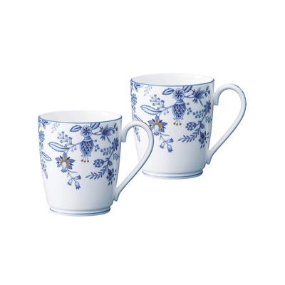 Tasses Noritake 295cc Blue Sorrentino Micro-ondes et Lave-vaisselle Os Bleu (Paire) Finition, Sûr, Chine, P97280/4965