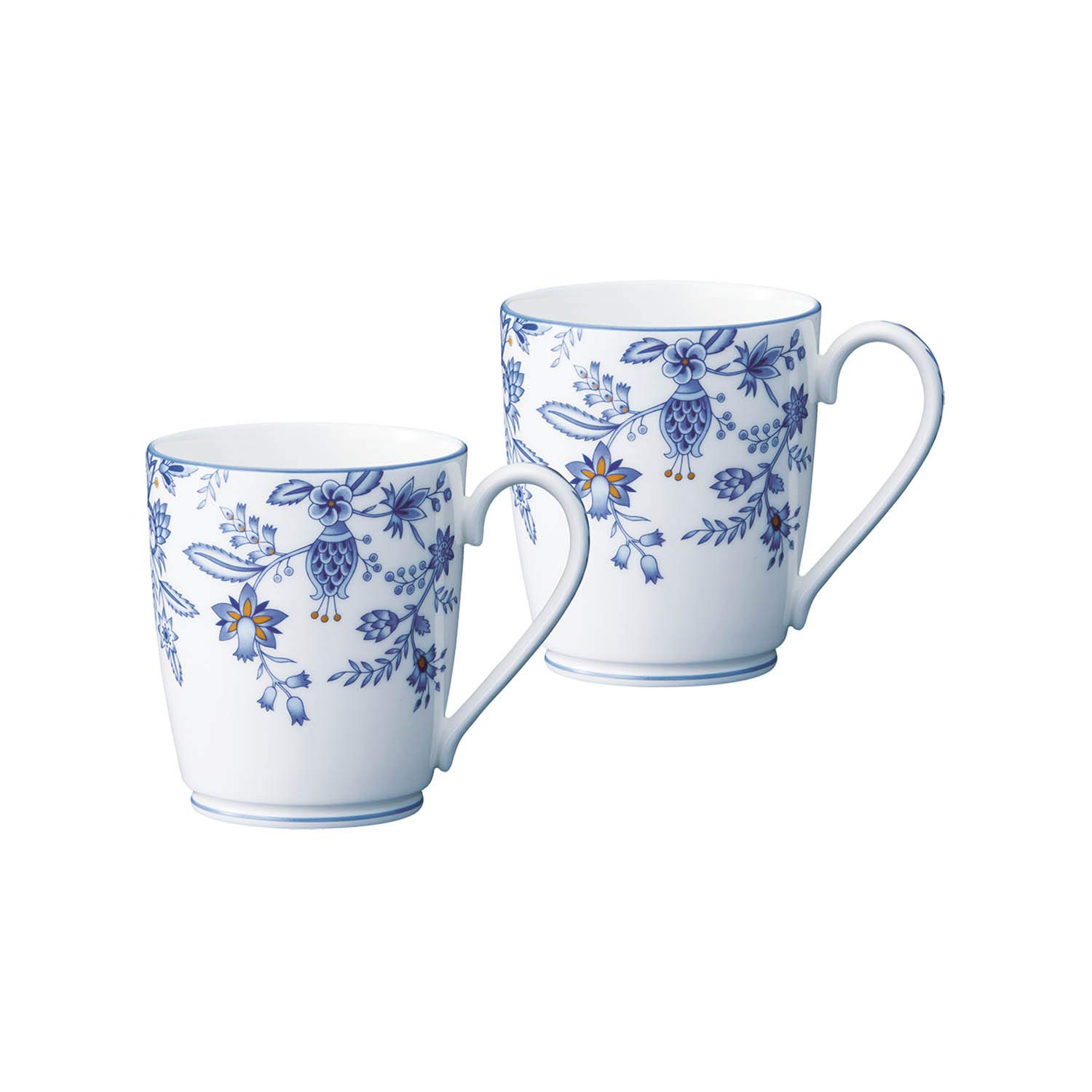 

Noritake Mugs (Pair) 295cc Blue Sorrentino Finish, Microwave and Dishwasher Safe, Blue Bone China, P97280/4965