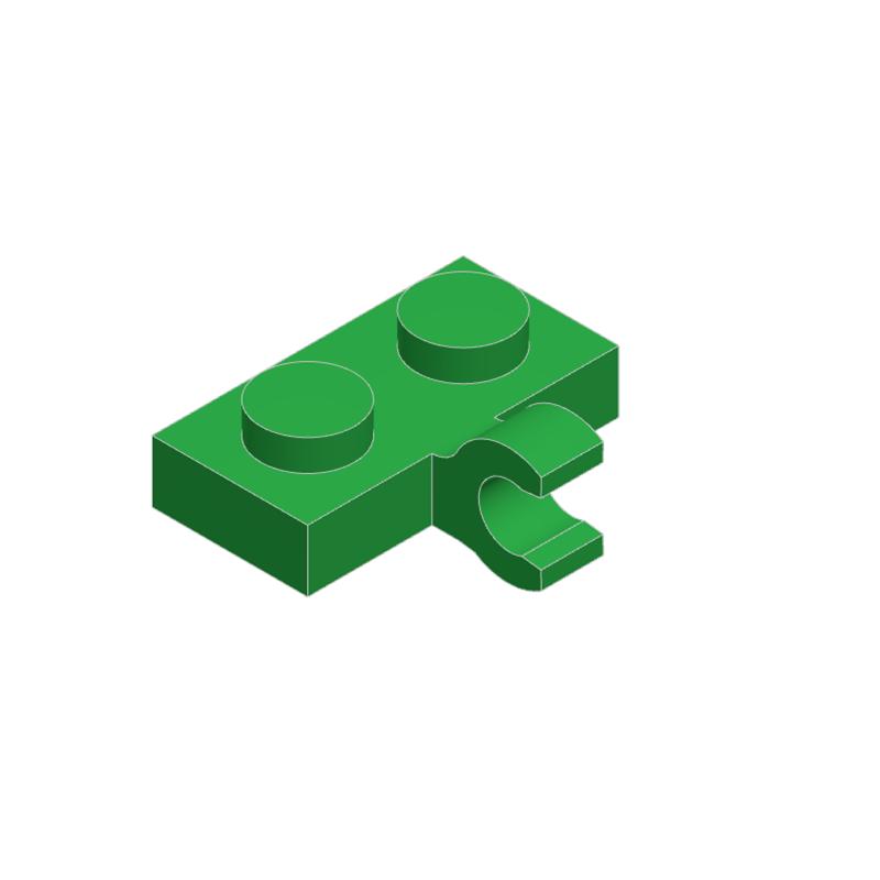 10PCS 11476 Plate 1x2 with Clip Building Blocks MOC Technical Compatible with Brick Children Toys Gift Box