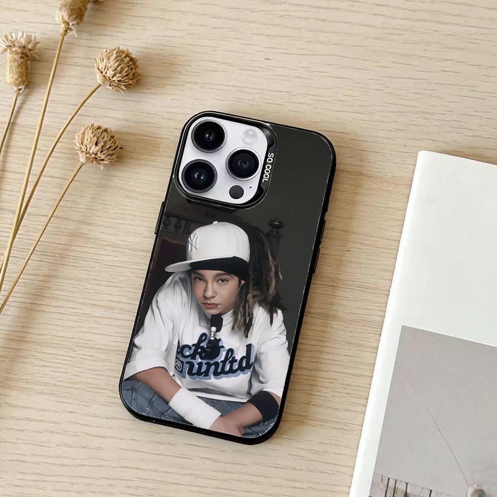 Bill Tom Kaulitz Tokio Hotel Phone Case For iPhone 17,16,15,14,13,12,11,Pro Max,Plus Candy Silver Cover