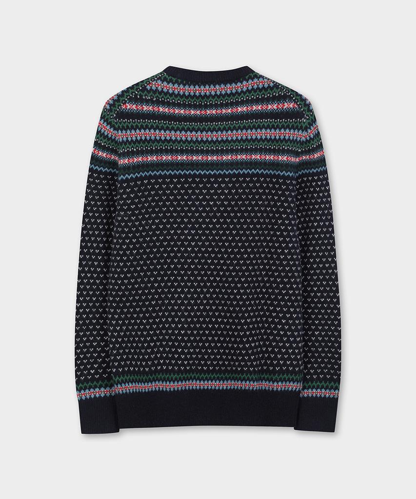 BROOKS BROTHERS Alpaca Holiday Pattern Sweater (Multi) (Bbwrmm39417Ew)