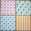 24 Sheets Flower Craft Paper Pads Cutting Dies Art Background Origami Scrapbooking Card Making
