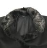 Made In Japan/FUJII KEORI Mink Fur & 100% Cashmere Stand Collar Long Coat Outerwear/Women’s M/Black/Hidden Button(USED)