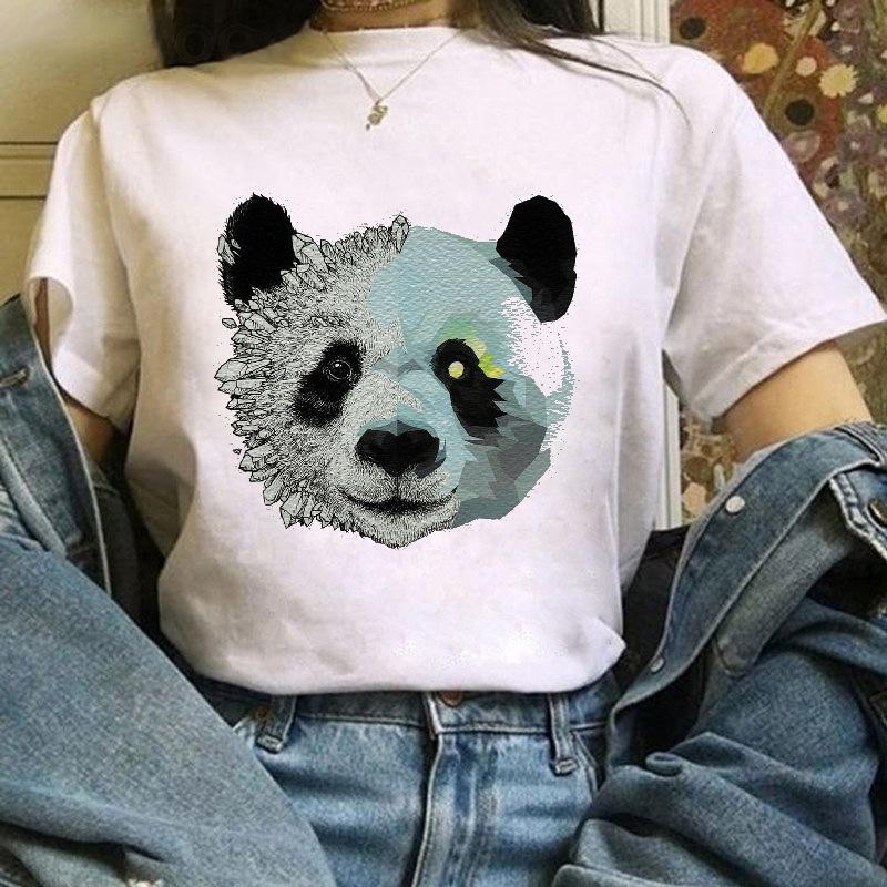 Fox Cartoon Print T Shirt Women Harajuku Casual Funny T Shir Women Clothing Tops Aesthetic Clothes Graphic T Shirts