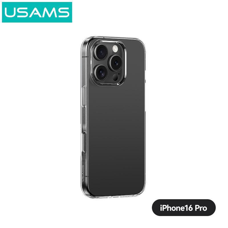 

USAMS High-Transparency TPU Protective Cover for iPhone 16/16 Pro Max, Anti-Fall Soft Shell iPhone 16 6.3pro прозрачный