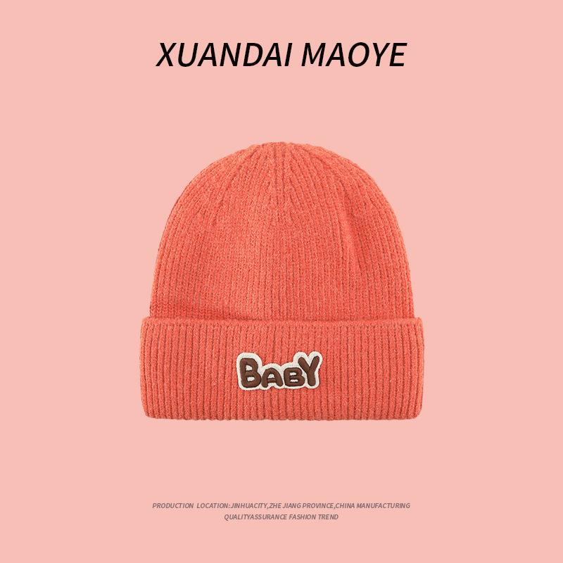 

Cute Wool Hat for Women In Autumn and Winter Plush New Korean Knitted Hat Versatile Warm Ear Protection Thickened Fashionable Plush One size