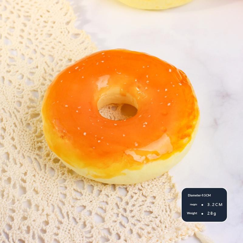 1Pcs Anti Stress Relief Toys Simulation Bread Toast Donuts Slow Rising Rebound Squeeze Toy For Kids Adults Desktop Decor