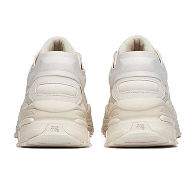 Anta Millennium 3.0 Fleece Lined Abrasion Resistant Cushioning Low Top Casual Shoes Women's Ecru 122148890-6