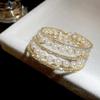 Elegant Crystal Imitation Pearl Bracelet Fashion Stretchable Pearl Cuff  Wedding