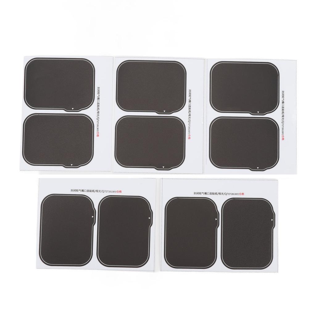 5 Pairs Bike Sealing Wheel Valve Cover Sticker Matte Mountain Bike Bicycle Riding Decorative Sticker
