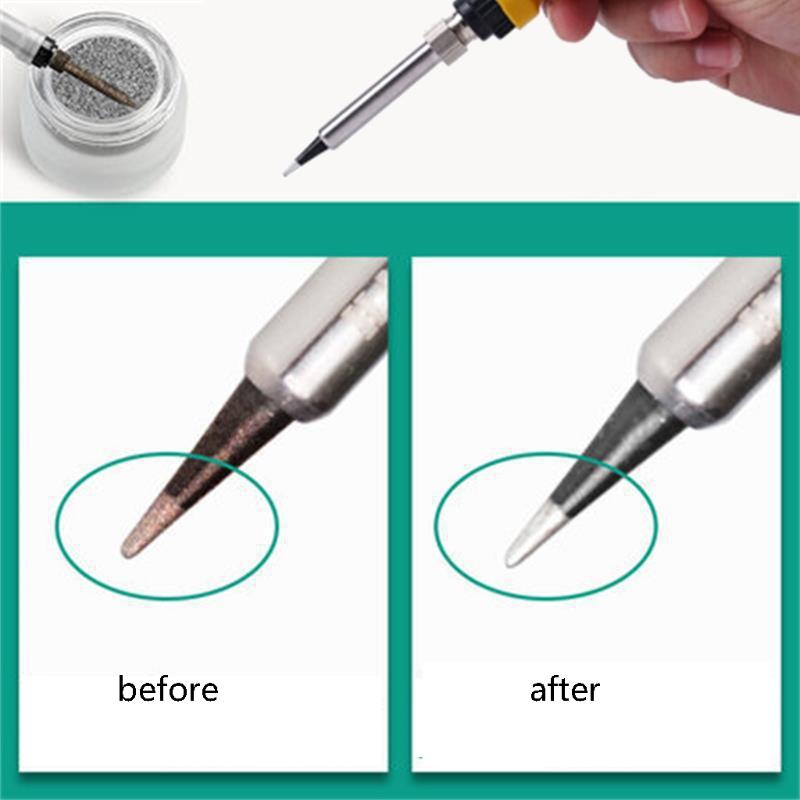 Lead Free Soldering Iron Tip Refresher Clean Paste Quickly Remove Black Layer of Welding Nozzle Environment for Protecti