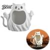 Holiday Seasonal Ornaments 3D Printed Halloween Ghost Cat Storage Holder Decorative Kitten Statue with Unique Lover Gifts Hollow Storage Candy Bowl