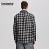 Mark Fairwhale Men's Vintage Plaid Linen Casual Shirt Jacket
