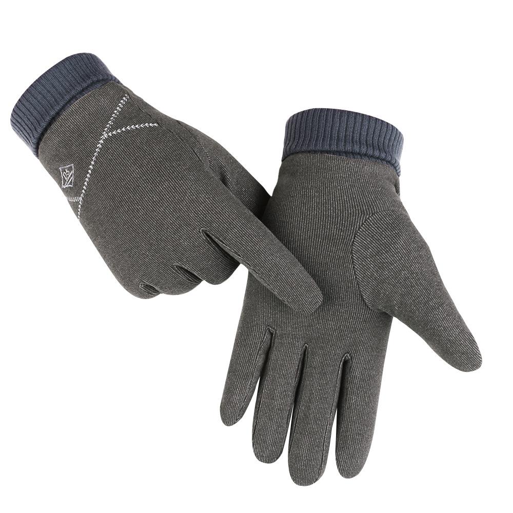 Warm Gloves for Women German Velvet Outdoor Sports Cycling Plus Velvet Thickened Windproof Winter Men Touch Screen Winter Gloves