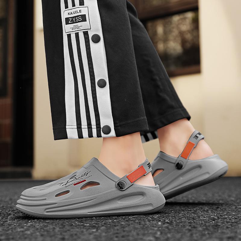 EVA Men's Clogs Shoes Lightweight Clog Men Beach Sandals with Men Clogs Mules Home Garden Outdoor Male Beach Flat Slippers Size 40-45