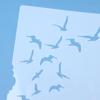 Diy Scrapbooking Reusable Bird Pattern Stencil Card Making & Crafts - Durable Plastic Spray Painting Templat