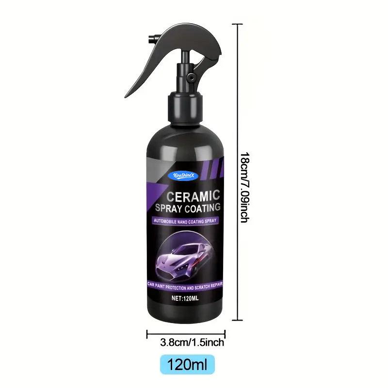 Automobile Nano Coating Spray Paint Protection and Scratch Repair Easy to Use Durable Weather Resistant 120ml чёрный