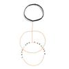 Accessories, Sexy Beach Round Tassel Body Chain Women, Nightclub Color Double Chain Thigh Chain