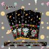 MEHOFOND 3 Pcs Day of The Dead Plastic Tablecloth, Dia De Los Muertos Disposable Table Cover for Halloween, Mexican Skull Floral Fiesta Party