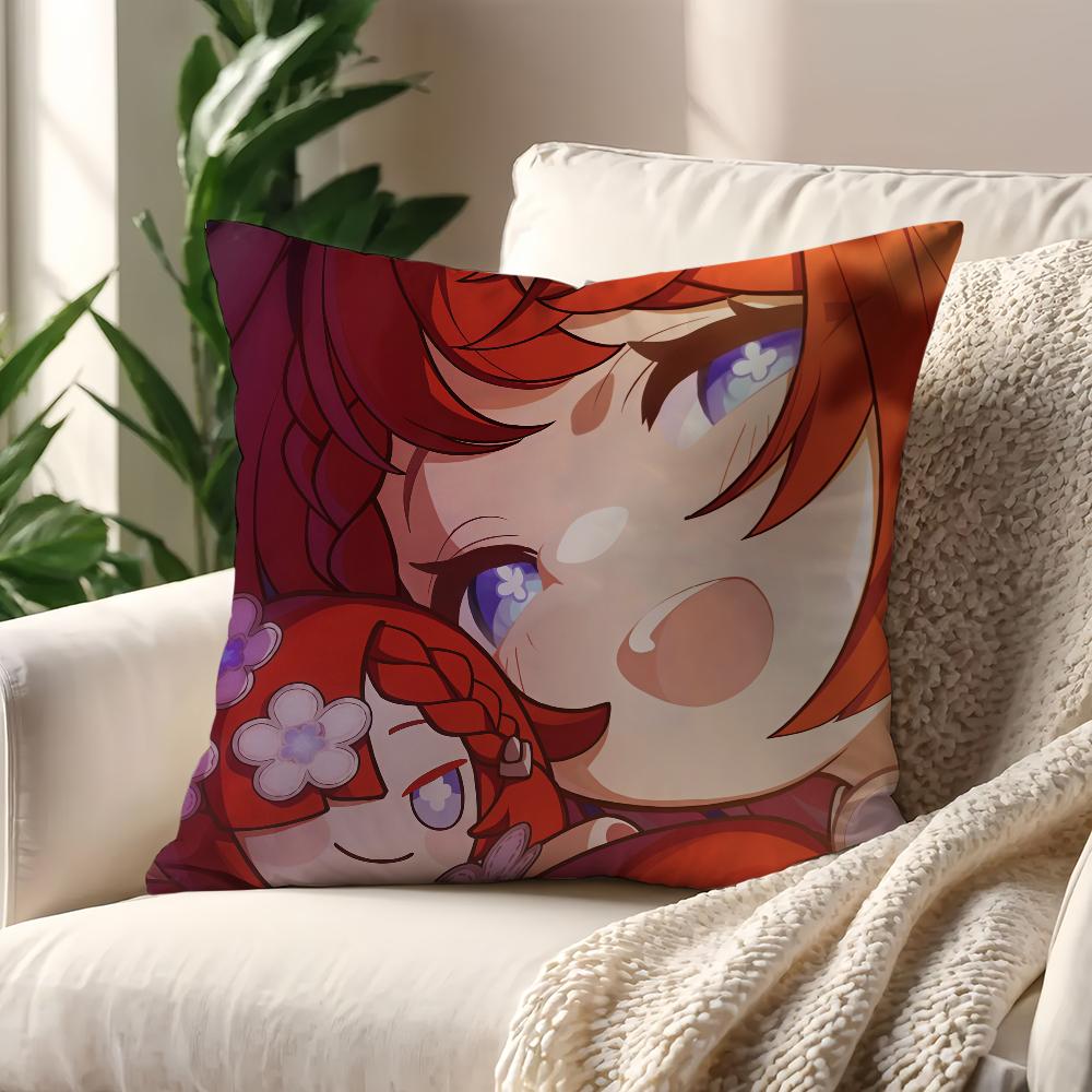 Game Tribbie Honkai Star Rail cushion cover Pillow Cover Decoration Room Home Sofa living Office Car Nordic Simplicity