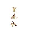 Luxurious Cream Style Red Wine Rack Ornament for Living Room or Entrance Cabinet