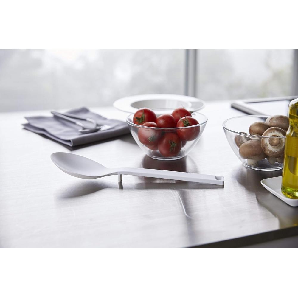 Yamazaki Silicone Cooking Spoon White Approx W7 D3 H26cm 4272
