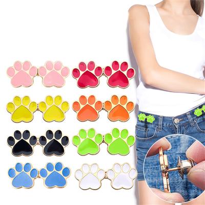 2Pairs Jean Waist Tighteners Adjustable Pants Waist Buckle Jean Waist Extender Adjustable Jeans Waist Extender Button