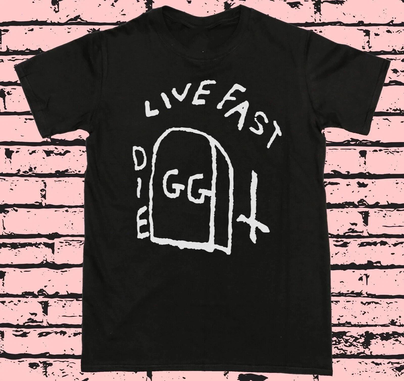 

GG Allin Хардкор Живи Быстро Умри Молодым Футболка с Коротким Рукавом Полный Размер S-5XL 2XL