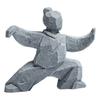 Stone-made New Chinese Martial Arts Figure Tai Chi Kung Fu Home Desktop Tea Table Creative Ornaments Niche Decoration Crafts