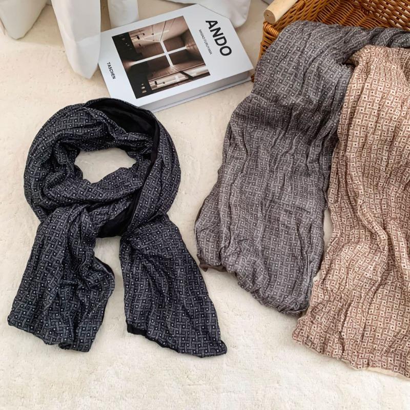 Scarf atmosphere new multi-functional cotton and linen bag headscarf fashion twist braid long scarf warm scarf shawl