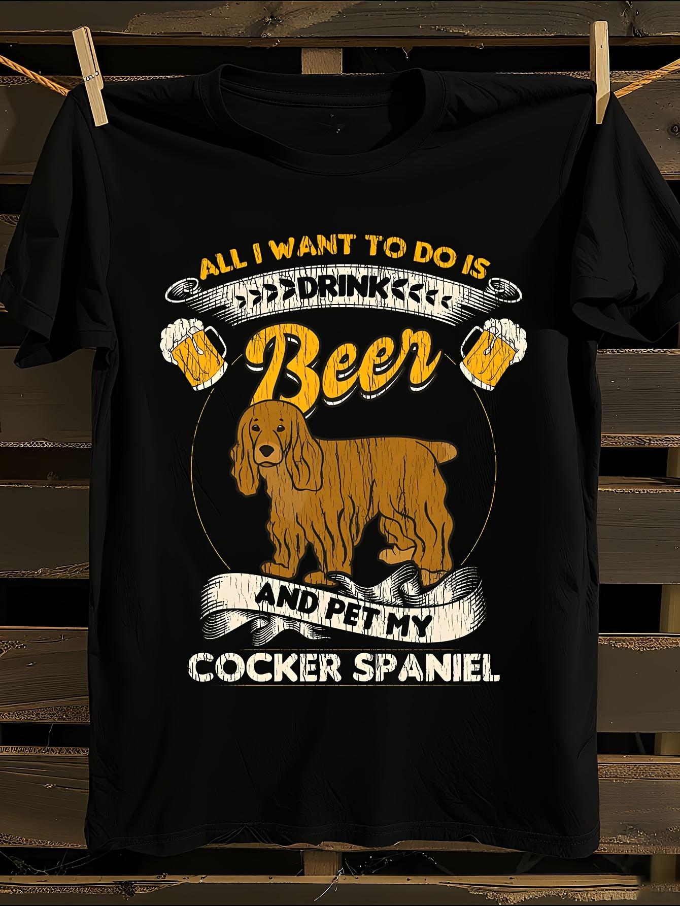 Funny Cocker Spaniel T-shirt L
