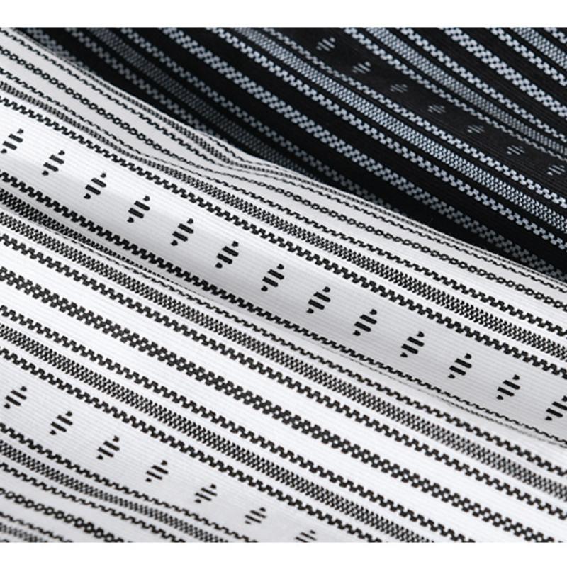 Jarní a letní ležérní bílé košile pro muže Denní ležérní košile s dlouhým rukávem z čisté bavlny Košile se sešíváním pruhů Módní pánské topy pro mládež