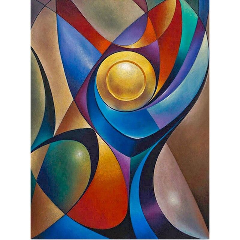 Diy 5D Diamond Painting Full Round Drill Abstract Colorful Picture Diamond Mosaic Diamond Embroidery Home Decor Wall Art